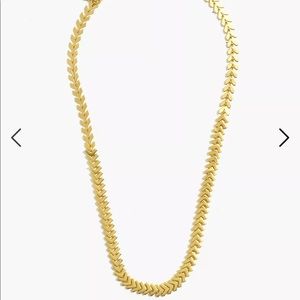 Madewell gold chevron necklace